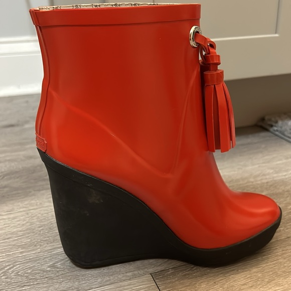 Red Coach Rain Boots - Picture 9 of 9